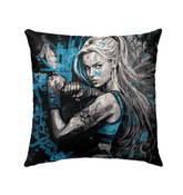 Go hard or go home Outdoor Pillow - Beyond T-shirts